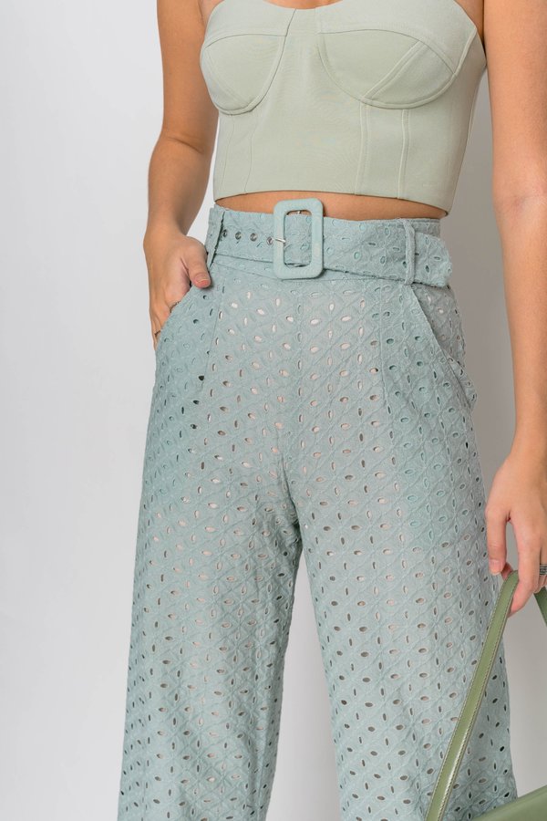 Eyes On You Pants in Light Turquoise