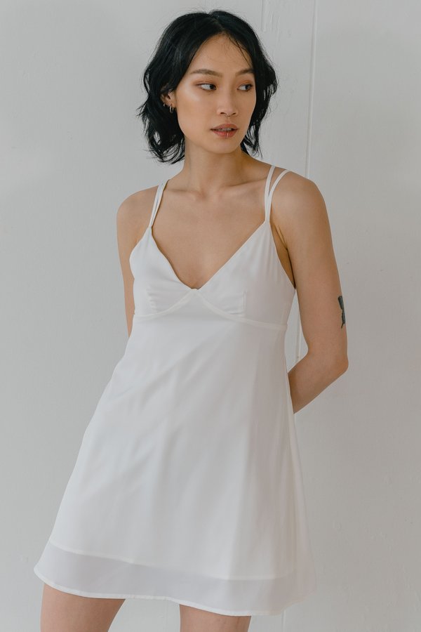 Stay The Night Dress in White