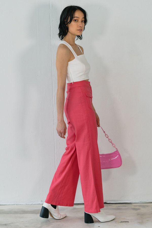 Laid Back Pants in Hot Pink