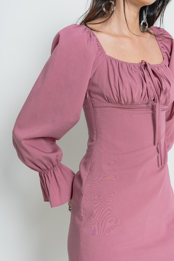 Pretty Woman Dress in Soft Berry Pink
