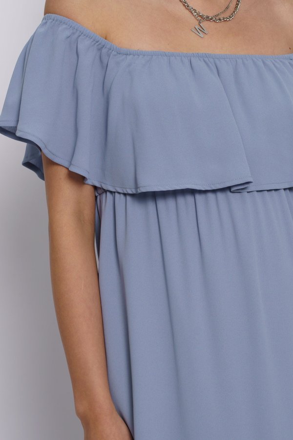 Up Tiered Maxi in Chronus Blue