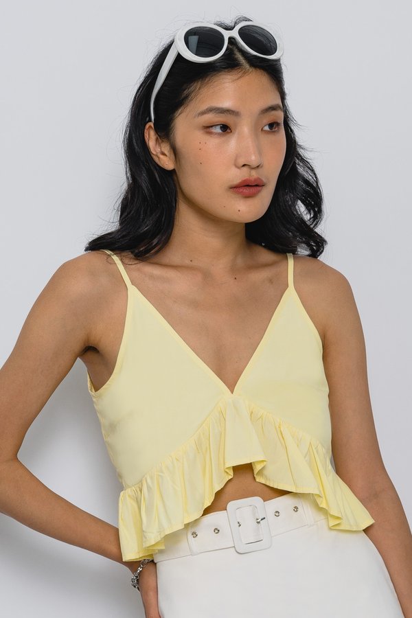 Frill-Seekers Top in Clover Yellow