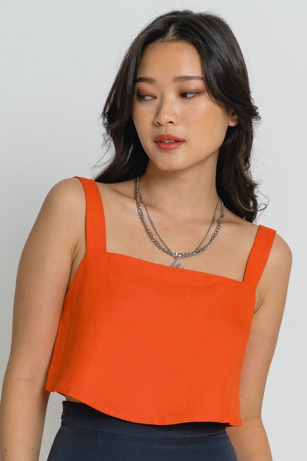 Daily Top in Sunset Orange