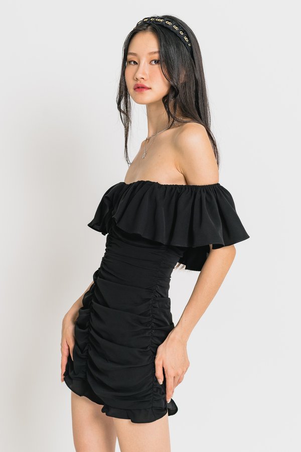 Naughty Or Nice Dress in Black