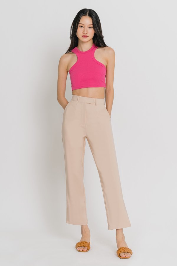 Back To Business Pants in Cookie Beige
