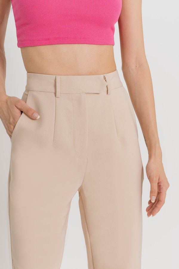 Back To Business Pants in Cookie Beige