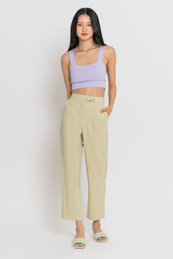 Back To Business Pants in Tea Green