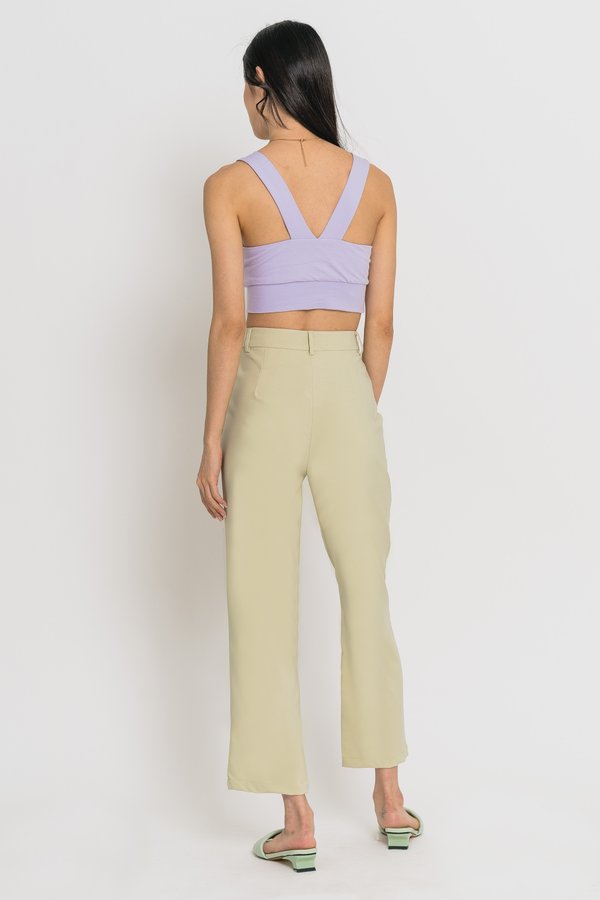 Back To Business Pants in Tea Green