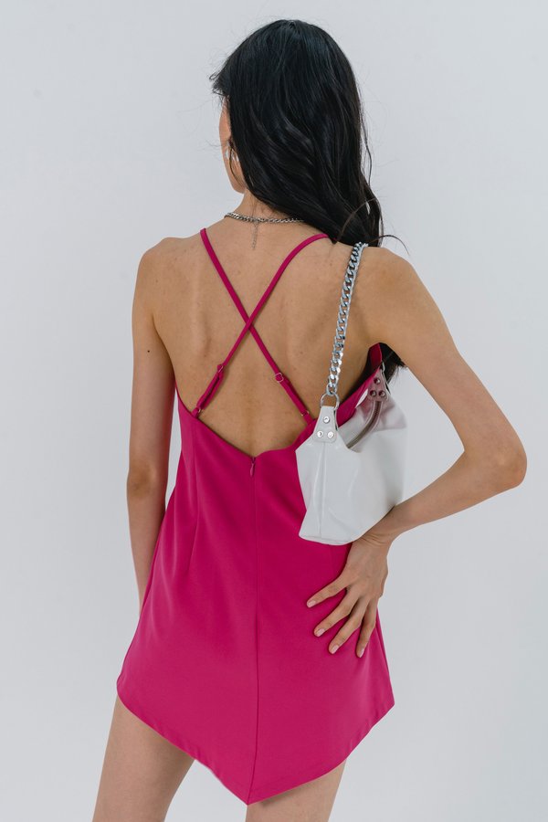 Pin Point Dress in Hot Pink