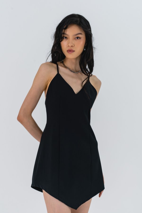 Pin Point Dress in Black