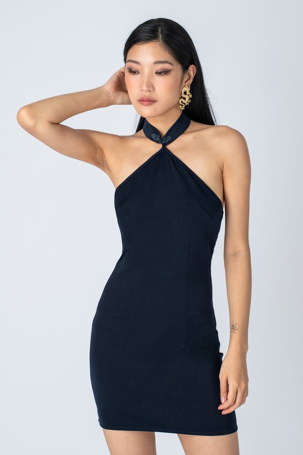 Modern Traditions Dress in Navy